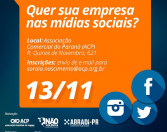 ABRADi-PR promove ciclo de palestras sobre mídias sociais