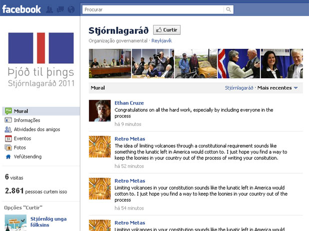 Islândia usa redes sociais para criar nova Constituição