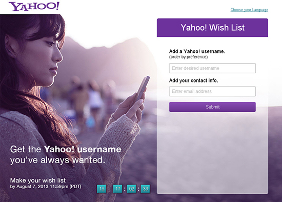 Yahoo! Wish List: o e-mail dos seus sonhos agora é possível