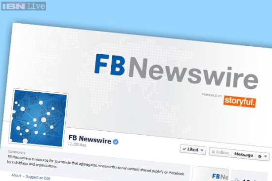 Facebook lança Newswire