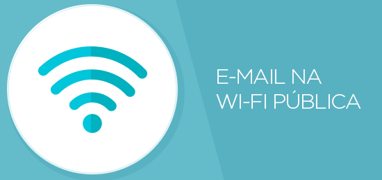 Como usar uma plataforma de e-mail na wi-fi pública