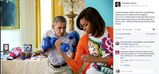 Barack Obama e Michelle em foto descontraída - Magic