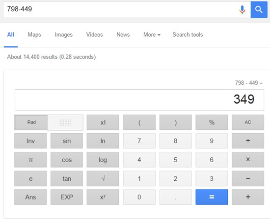 Como usar a calculadora do Google