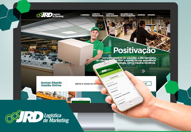 JRD Logística de Marketing – Site, Sistema e App