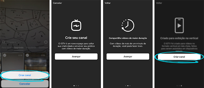 Como criar seu canal no IGTV