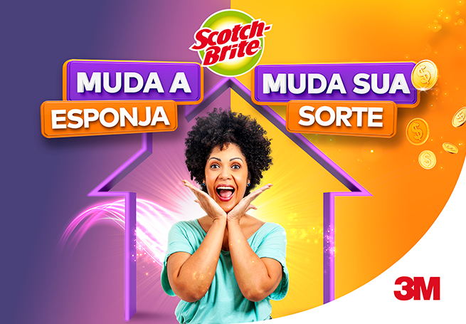 3M Scotch-Brite® - Promoção Muda a Esponja, Muda sua Sorte