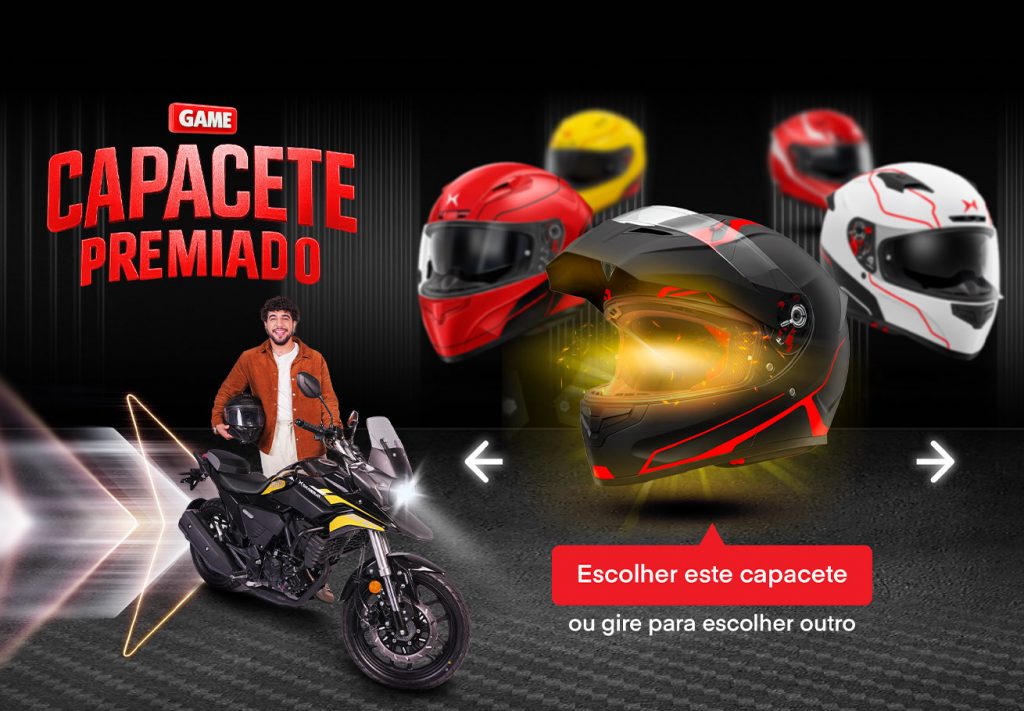 Game Capacete Premiado - Campanha Promocional Shineray Game Capacete Premiado - Campanha Promocional Shineray